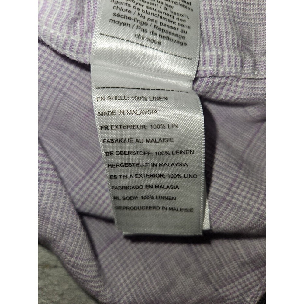 UNTUCKit Button Shirt Long Sleeve Men's XL Slim Fit 100% Linen Wrinkle Resistant - Picture 8 of 8